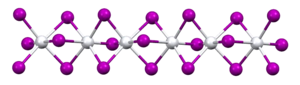 Struktur von Titan(III)-iodid