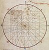 Trigonometric grid from 1436 Venetian atlas
