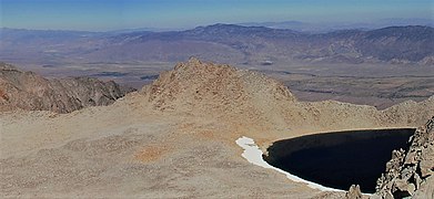 Tunnabora Peak, viewed from Mount Russell above Tulainyo Lake