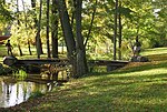 Morianbron över Igelbäcken i Ulriksdals slottspark.