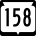 State Trunk Highway 158 marker