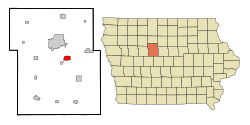 Location of Coalville, Iowa