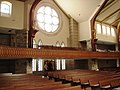 East side of the Worship Space, featuring sculptures by Jay Hall Carpenter.