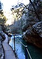 Detalle de los Estrechos del Cañamar, Ruta de los Estrechos del Ebrón, en Tormón (Teruel).