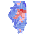 2006 Illinois Secretary of State election results map by county