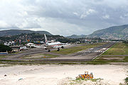 Aeroporto após a retirada da colina