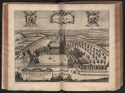 L'Abbaye de Dieleghem au XVIIe siècle (Chorographia sacra Brabantiae d'Antonius Sanderus - 1659.