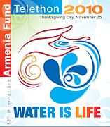 Water is life - Armenia Fund telethon logo, 2010