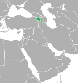 Lage von Armenien und Staat Palästina