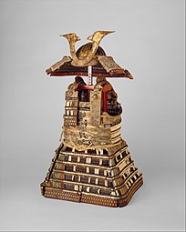 Ashikaga Takauji's ō-yoroi (shoulder guards, missing here). Kamakura or Muromachi period, early 14th century, The Metropolitan Museum of Art