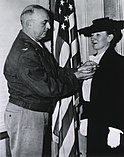 Beulah Ream Allen receiving the Medal of Freedom