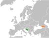 Location map for Bosnia and Herzegovina and Georgia (country).