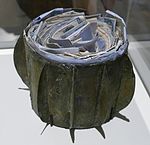 Une boule de Moulins, remplie de sa correspondance factice (musée de La Poste, Paris).