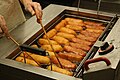 Czech bramboráček[citation needed] bread being deep fried