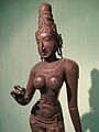 La Devi. Sculpture en bronze du XVe siècle de style Vijayanagara. De provenance sud-indienne.