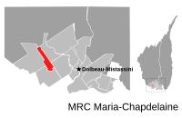 Location of Saint-Edmond-les-Plaines