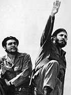 Fidel Castro y el Che Guevara en 1961.