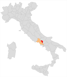 Circondario di Piedimonte d'Alife – Localizzazione