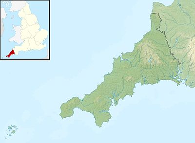 Location map Cornwall
