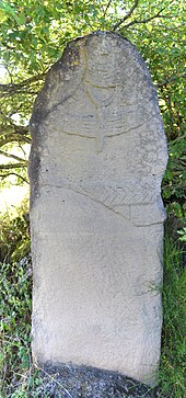 Réplique de la statue-menhir de Réganel no 1