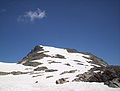 Vue du sommet depuis le col de Belledonne.