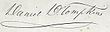 Signature de Daniel D. Tompkins