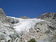 Das Ende der Gletscherzunge des Glacier Blanc