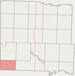 Location in Bates County