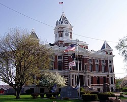 Johnson County courthouse in Franklin, Indiana