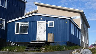 Studio de Kalaallit Nunaata Radioa situé à Ilulissat.