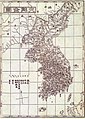 玄采『大韓全図』（1899年）。大韓帝国時代に教科書として使用された『大韓地誌』の附図