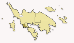 Map of Culebra highlighting Playa Sardinas I