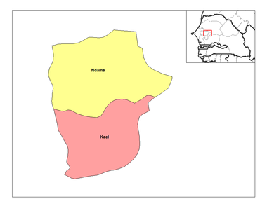 Location in the Diourbel Region