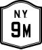 New York State Route 9M marker