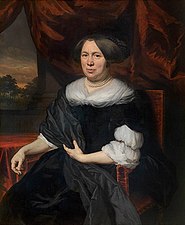 Portrait of a Seated Woman by Nicolaes Maes. 1676