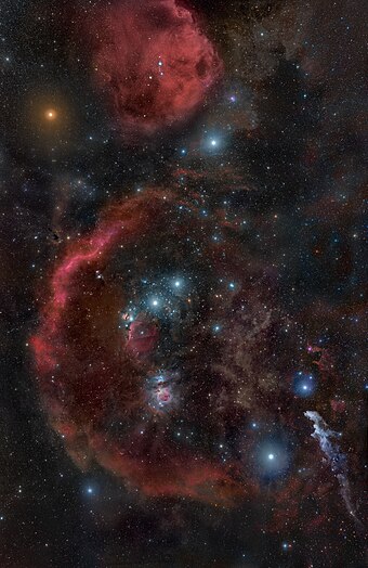 A stunning picture of the constellation Orion