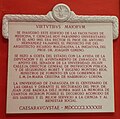 Placa conmemorativa del centenario