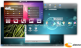 KDE Plasma 4のデスクトップUI（2011年）