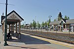 Puyallup station from the South platform in April 2018