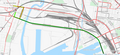 A potential extension for tram route 75 in Melbourne to Footscray.