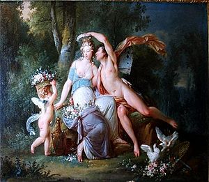 18th century painting of figures from classical mythology