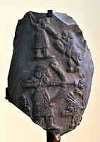 Kilts being worn on the Stele of the lion hunt (3000-2900 BC)