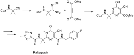 Synthesis of raltegravir