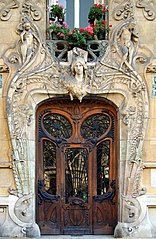 Entrance of the Lavirotte Building in Paris by Jules Lavirotte