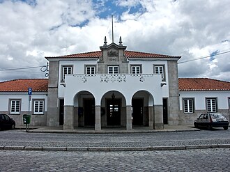 Fachada da estação de Évora, em 2008