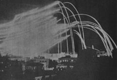 Jordanian artillery shelling Jerusalem in 1948