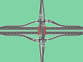 A tight urban diamond interchange (TUDI)