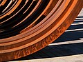 Bernar Venet, arcs (detail), exhibition 2007 Duisburg, germany