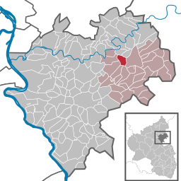 Läget för Biebrich i Rhein-Lahn-Kreis