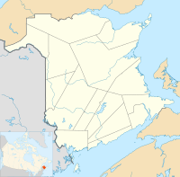Glassville is located in New Brunswick